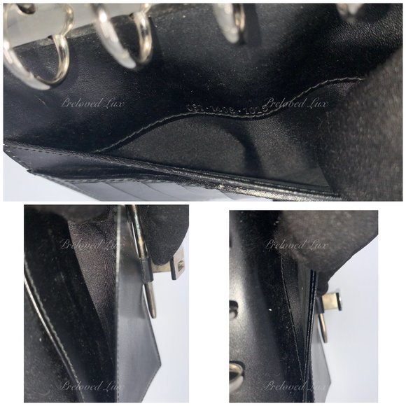 Authentic GUCCI Black 6-ring Agenda Planner - Picture 14 of 15